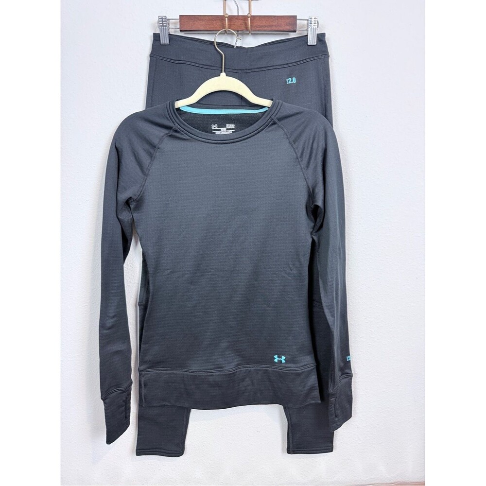 Under Armour Black ColdGear Base Layer  2.0 Set S